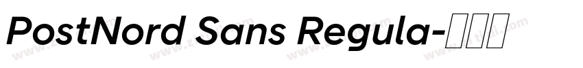 PostNord Sans Regula字体转换